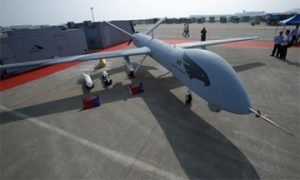 a yilong drone on display is only one of the vast army of drones being developed by china